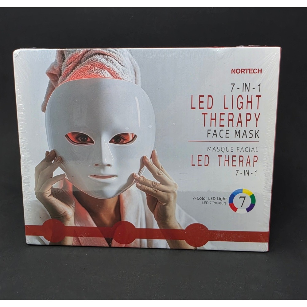 Nortech 7-in-1 LED Light Therapy Face Mask Photon Skin Rejuvenation New Sealed